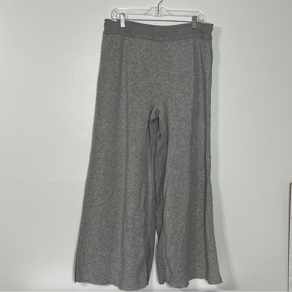 Intimately Free People Gray Fleece Wide Leg Pants - Picture 3 of 6